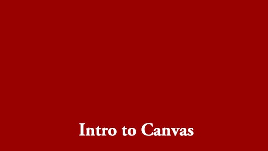 Intro to Canvas