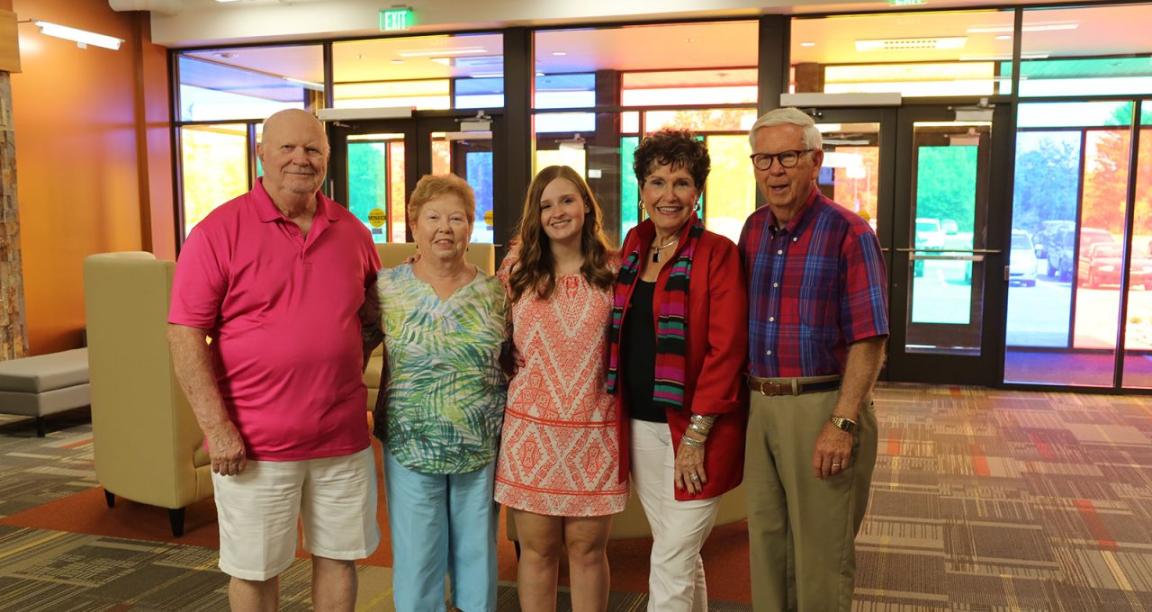 Caitlyn Smith-Willor with Chambers Scholarship Donors